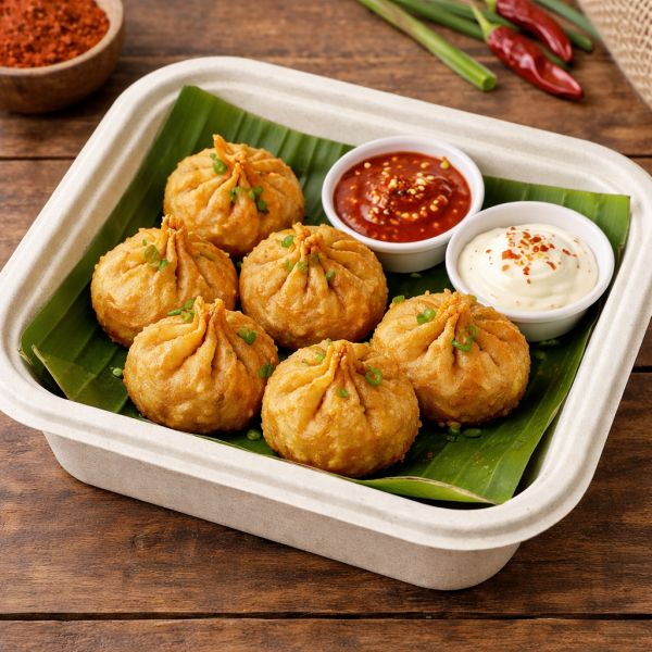Fried Veg Momos [8pc]