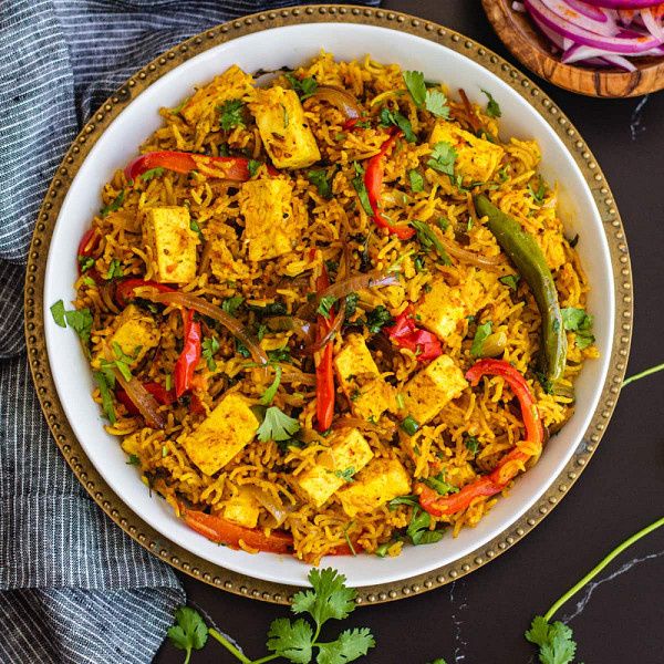 Matar Paneer Biryani