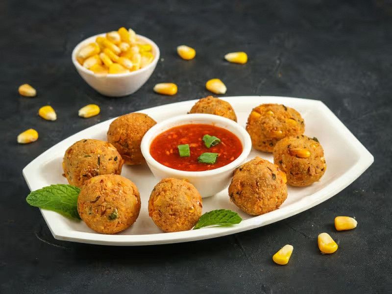 Masala Cheese Corn Balls