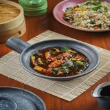 Exotic Vegetables in –  Black Bean Sauce/ Hunan Sauce / Hot basil Sauce /Sriracha Sauce / Sapo Sauce / Coriander Sauce / Devil Sauce
