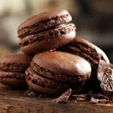 Dark Chocolate Flavour Macarons