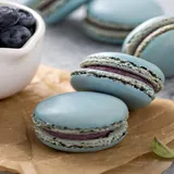 Blueberry Macarons