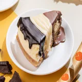 Triple Chocolate Flavour Baked Cheesecake
