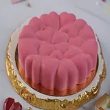 Blush Pink Hearts Truffle Cake [750 Gms]