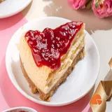 Strawberry Blossom Baked Cheesecake