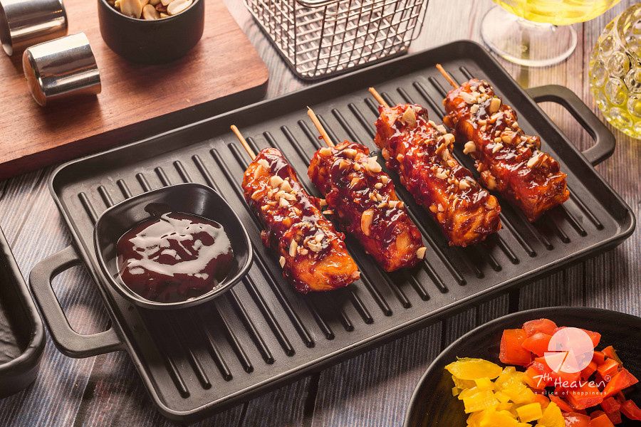 Starters Barbecue Paneer Satay