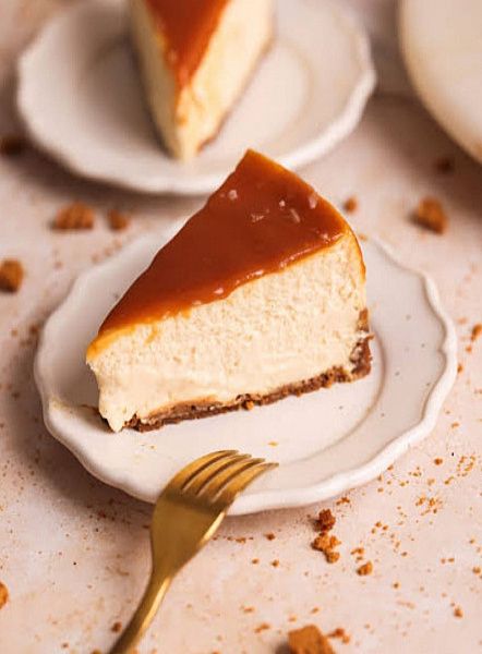 Sea Salt Caramel Baked Cheesecake