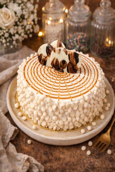 Caramel White Choco Flavour Exotic Cake