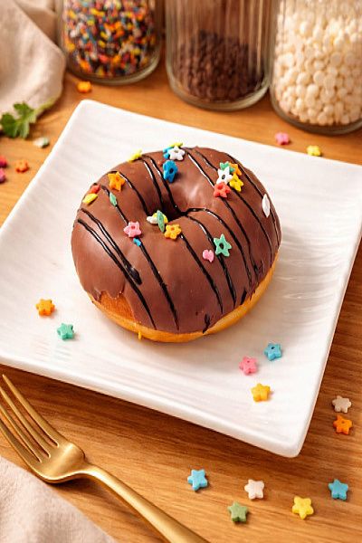 Milk Chocolate Flavour Filled Donuts