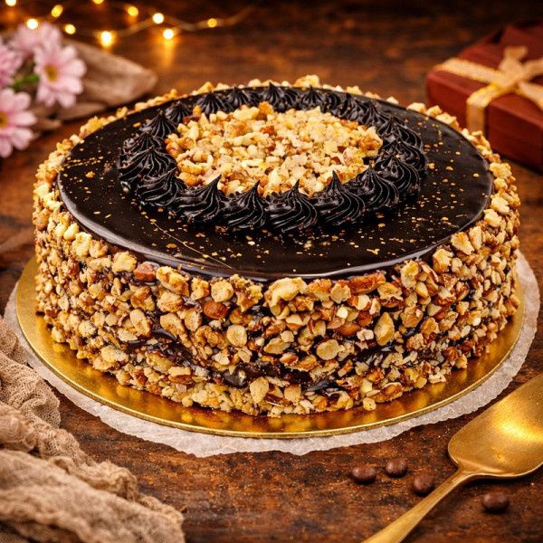 Chocolaty Walnut Bliss Exotic Cake