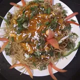 Pan Fried Noodles With Hot Garlic Sauce