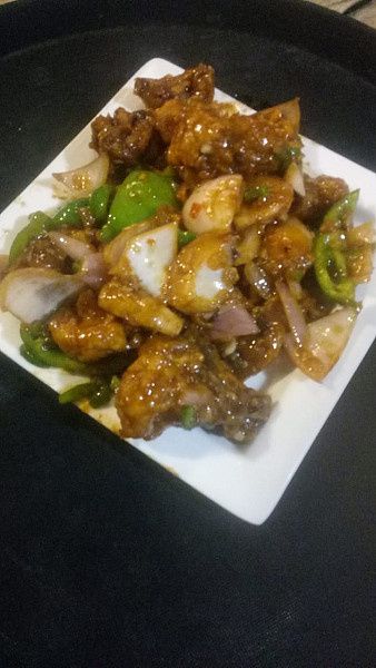 Chilly Mushroom Dry