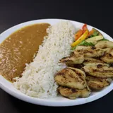 Grilled Soya With Brown Rice Healthy Meal [Veg]