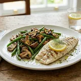 Grilled Fish With Mushroom