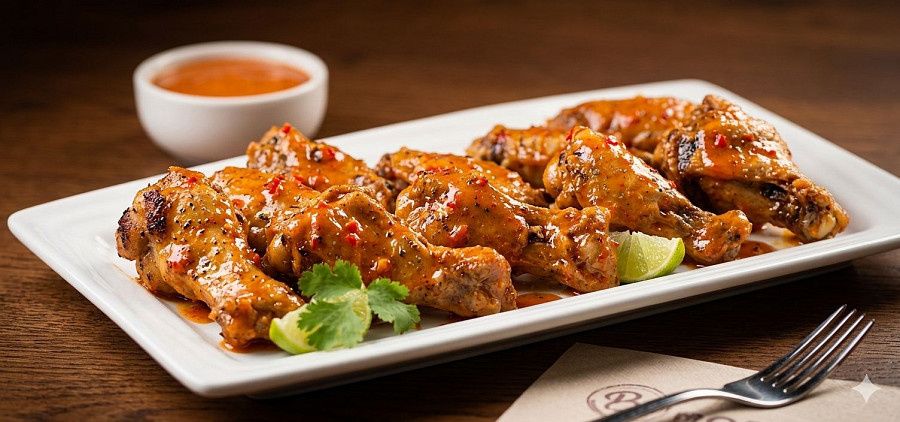 Peri Peri Chicken Wings [OIL FREE]