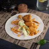 Korean Aloo Tikki Wrap