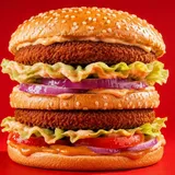 Bun Double Chicken Burger