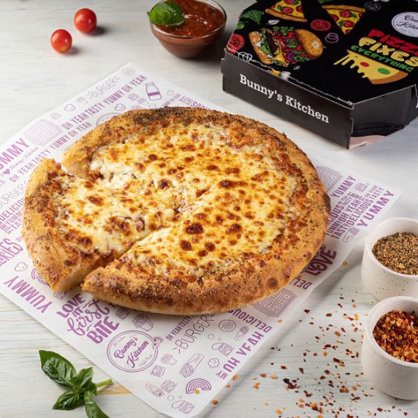 Margarita Pizza + Garlic Bread Sticks