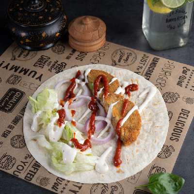 Mexican Aloo Tikki Wrap