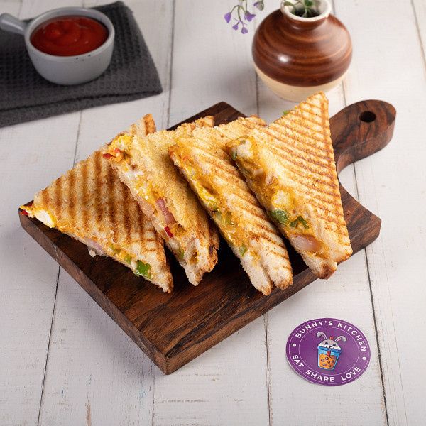 Bun Paneer Tikka Sandwich