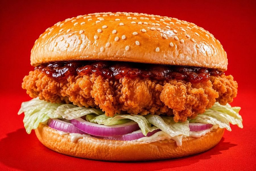 Bun Chicken Korean Burger
