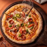 Spicy Miracle: Jalapeno, Olive, Onion, Mushroom And Tomato.