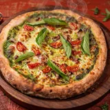 Pesto Veg: Homemade Basil Pesto Sauce With Onion And Tomato.