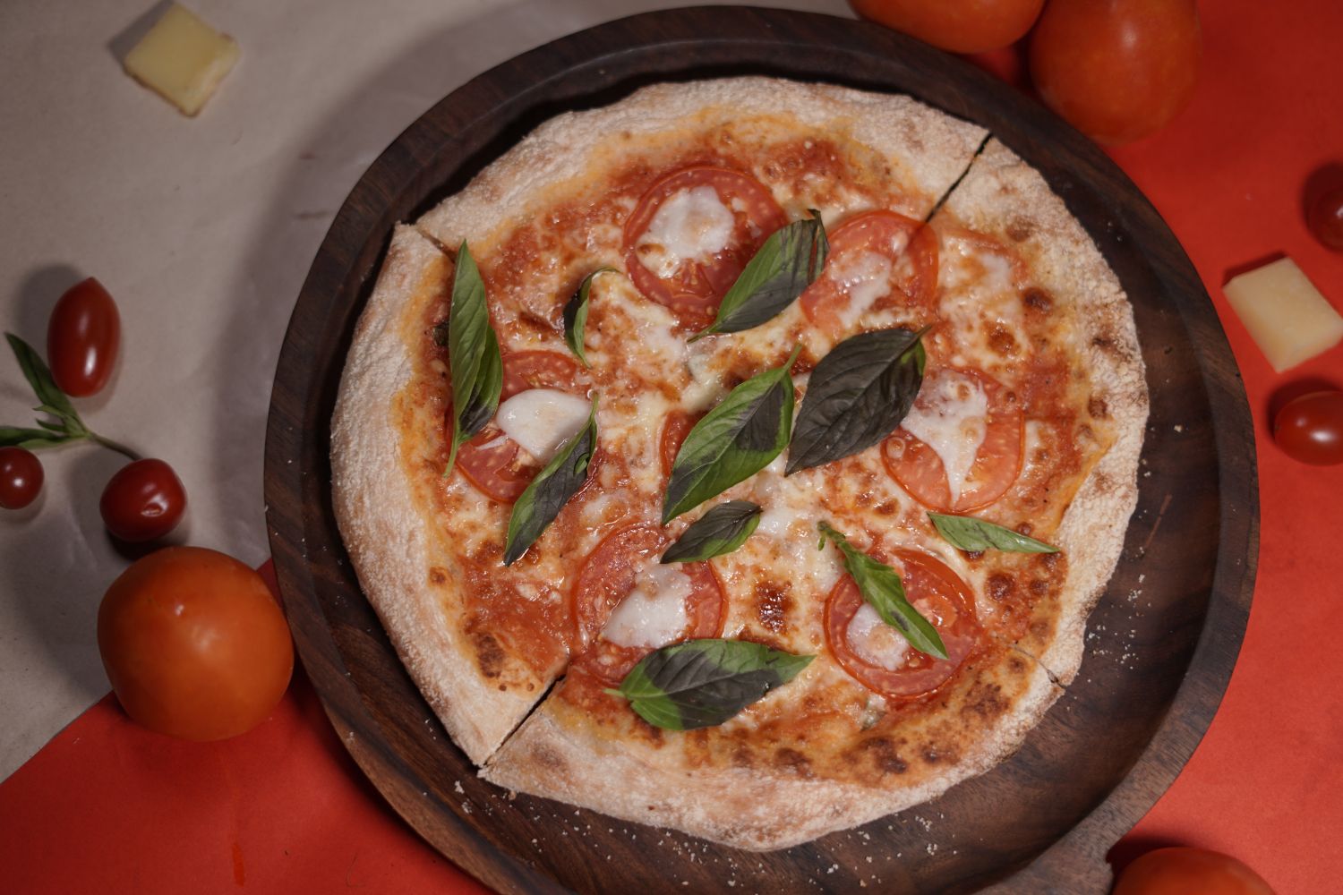 Classic Italian: Tomato, Basil And Olive Oil.