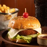 Veg & Cheese Burger With Fries
