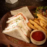 Coleslaw Sandwich With Fries