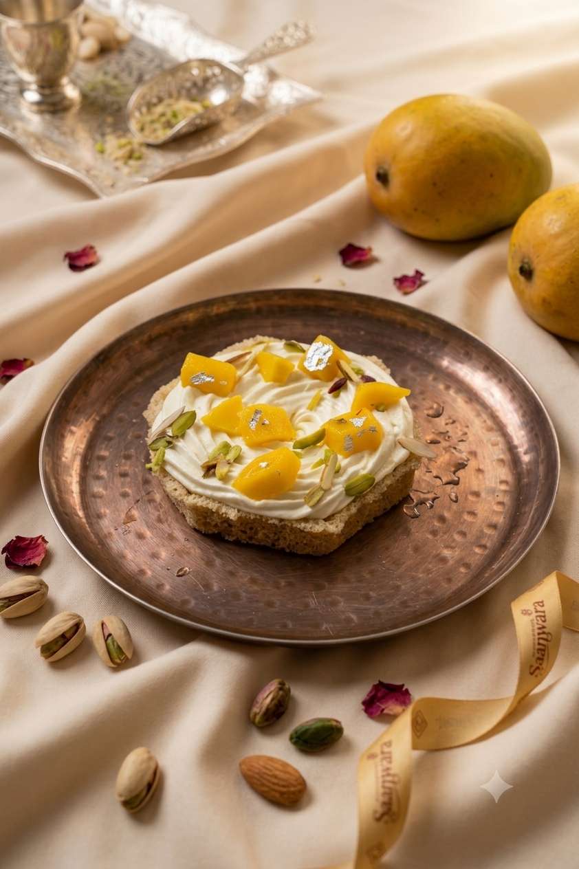 Mango Cheese Mini Ghewar (1Pcs)