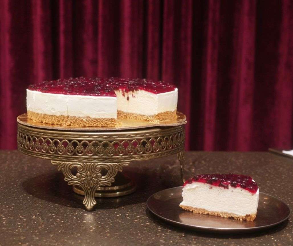 Blueberry Cheesecake Slice [Eggless]