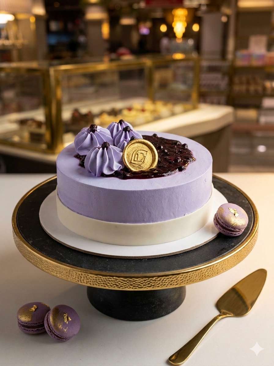 Vanilla Blueberry Cake 500 G  [Eggless]