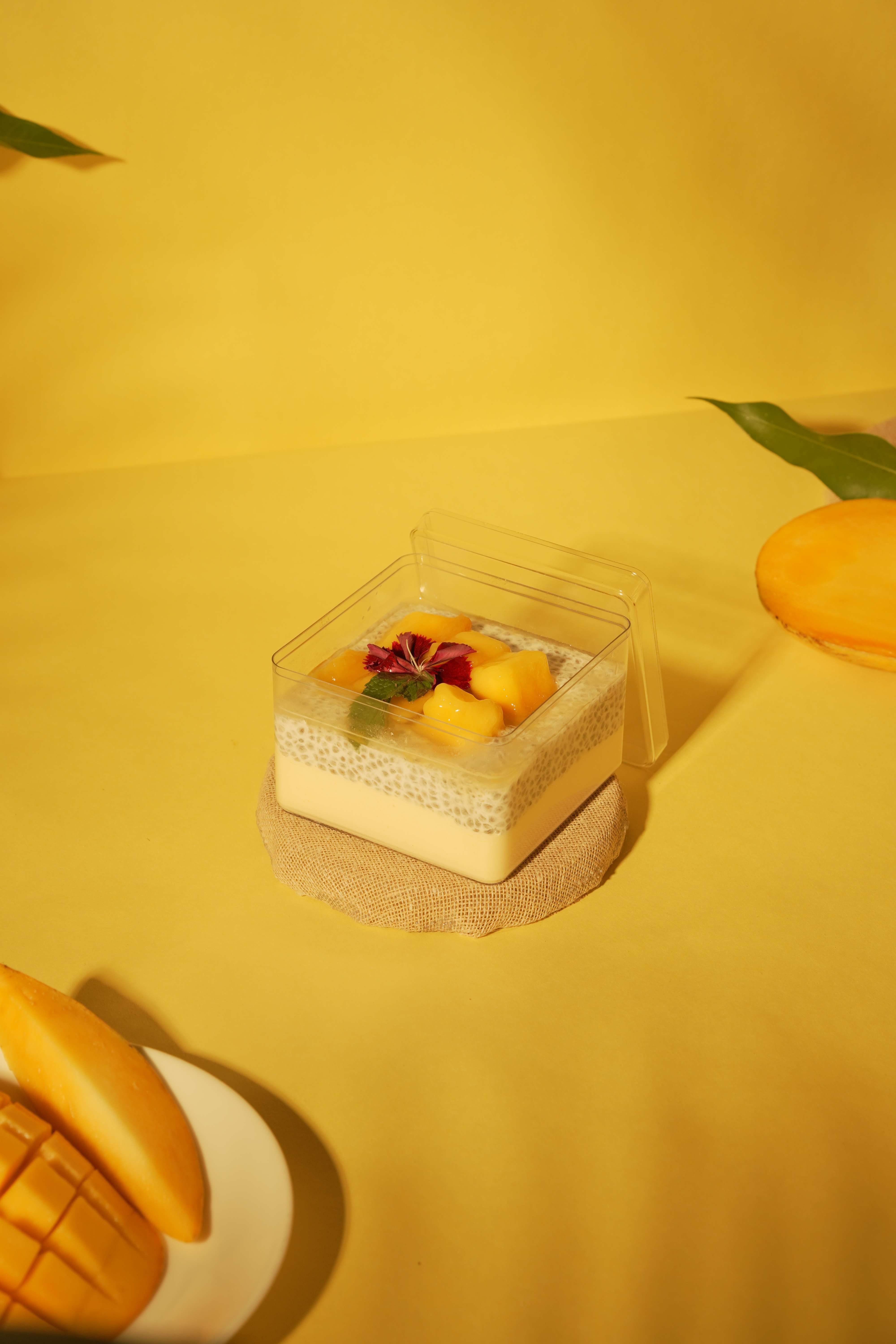 Mango Chia Pudding Jar