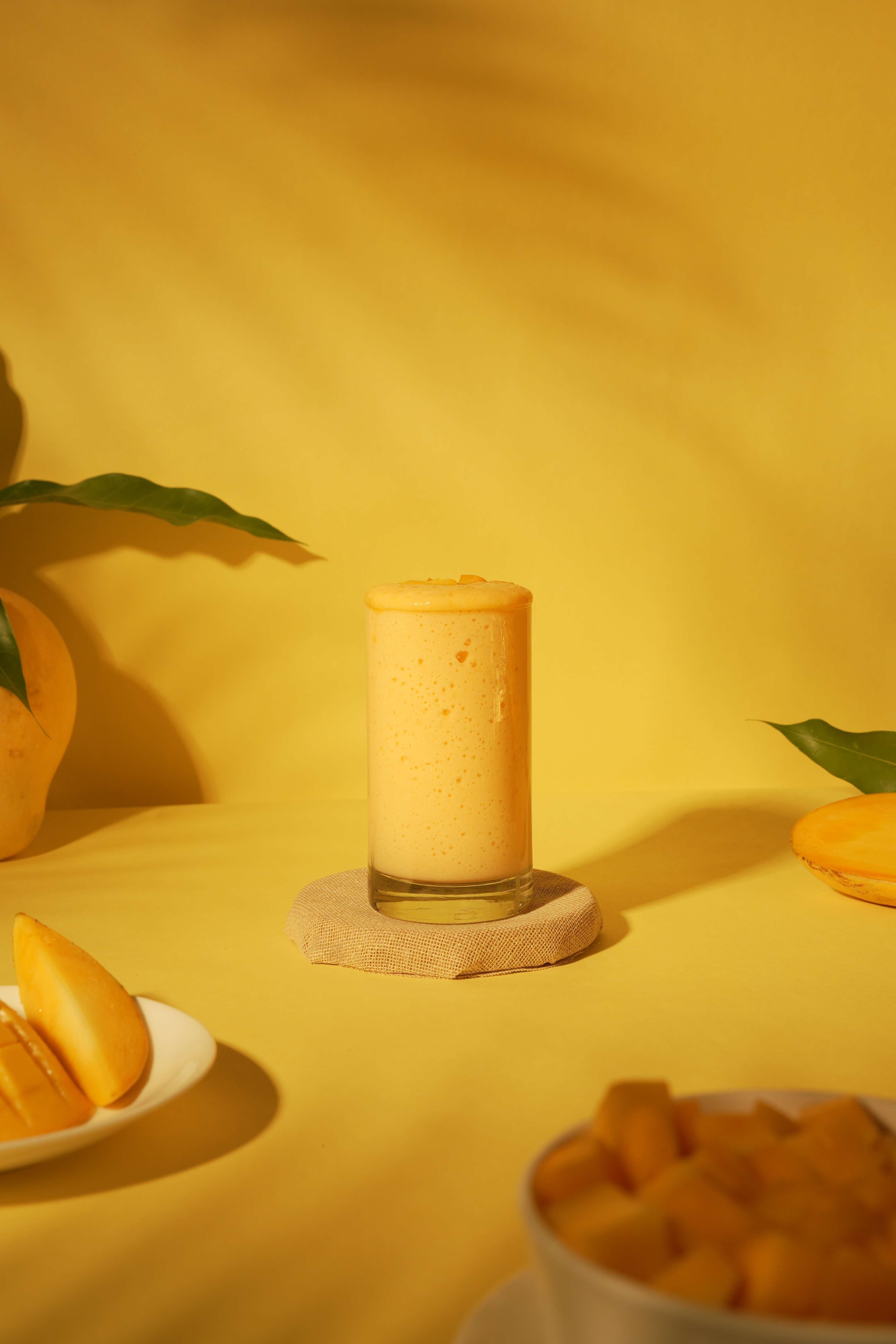 Homemade Mango Shake With Ice-Cream