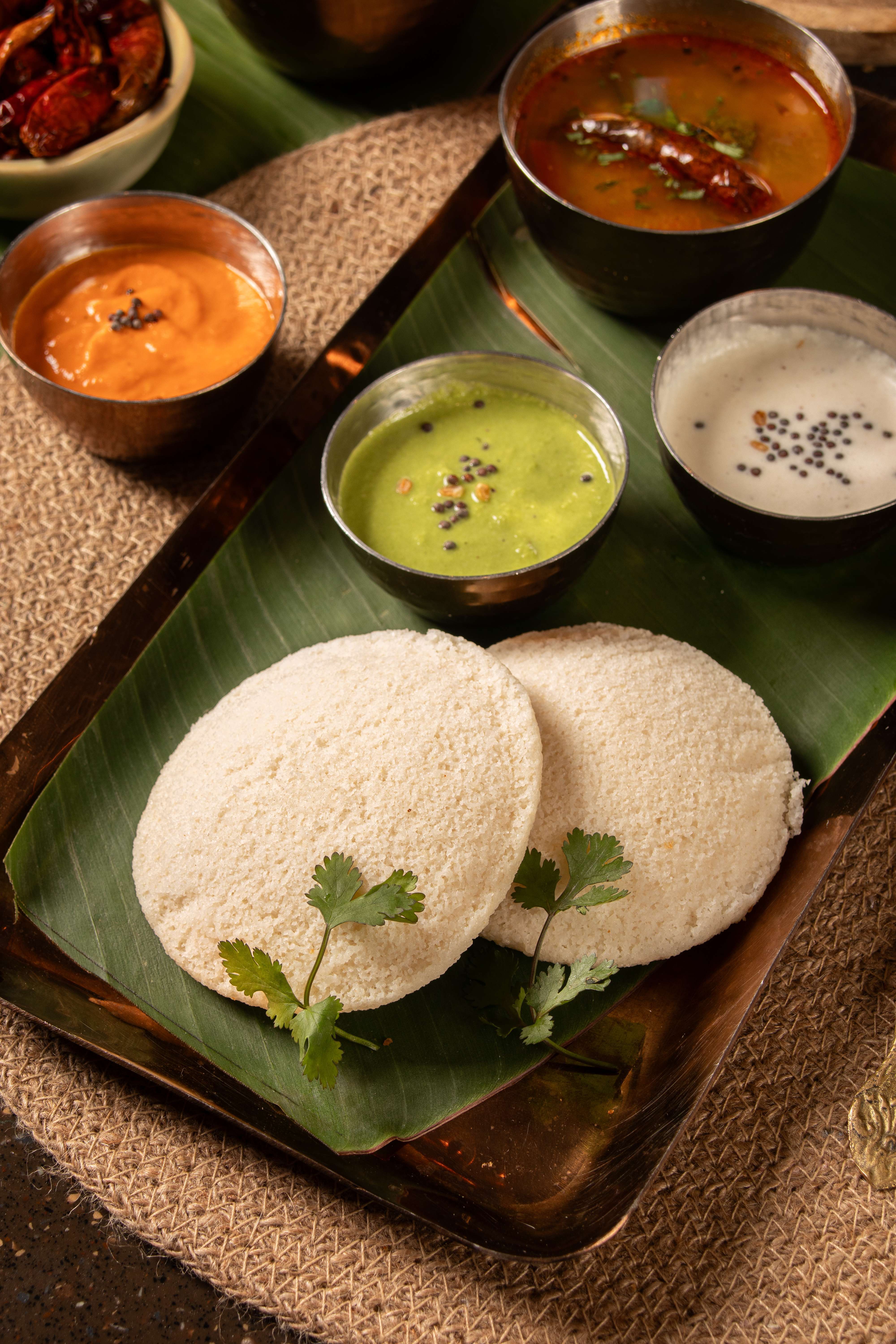 .Idli With Sambhar 2 Pcs