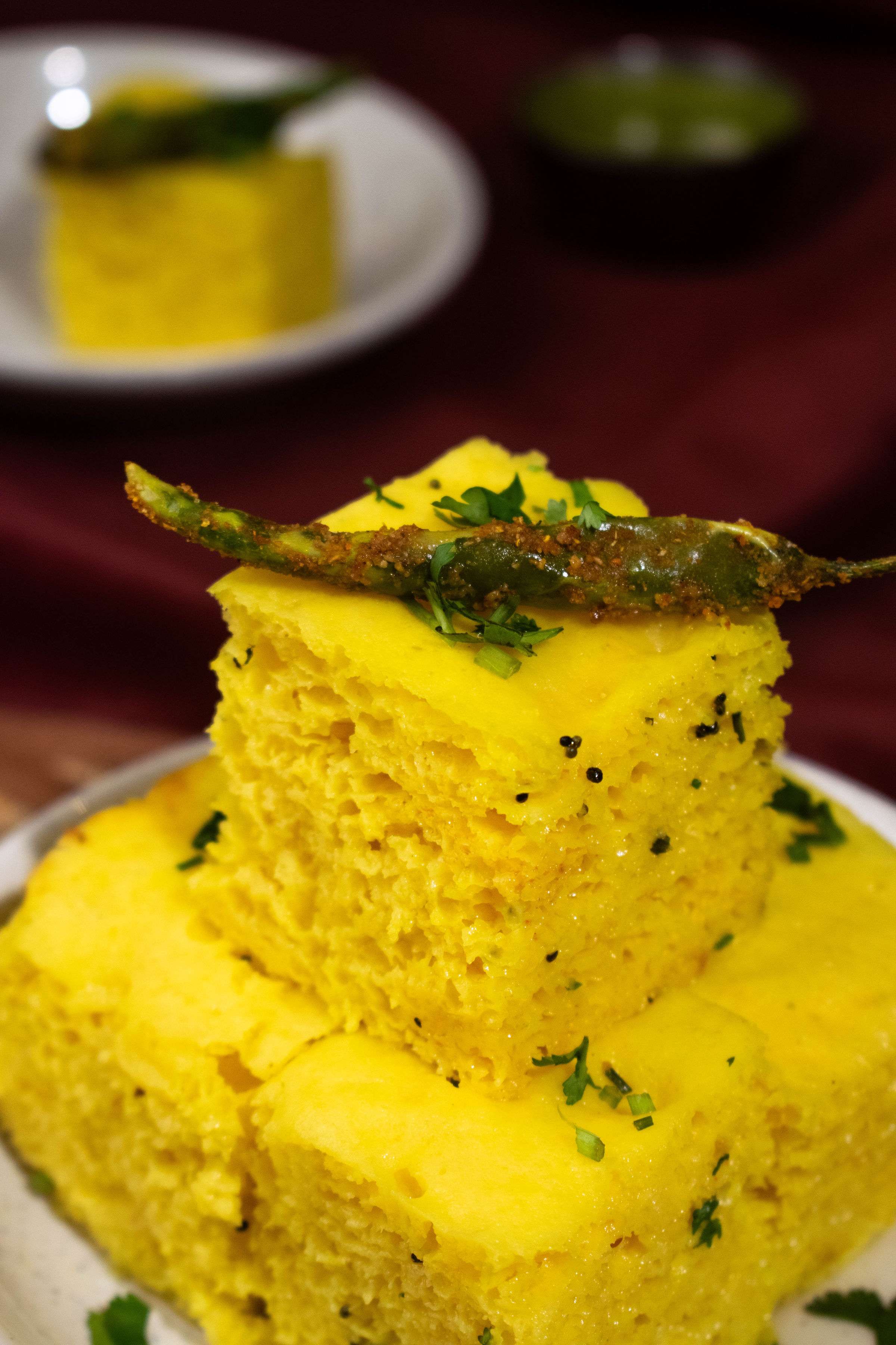 .Plain Dhokla 2Pcs
