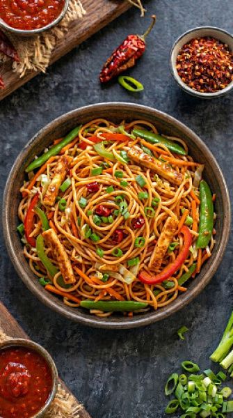 Veg Schezwan Noodles