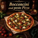 Bocconcini And Pesto Pizza