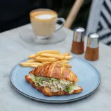 Sauteed Mushrooms Croissant Sandwich