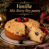 Vanilla Mixed Berry Dry Cake Pastry