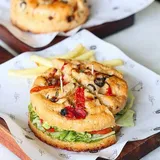 Focaccia With Pesto Roast Chicken