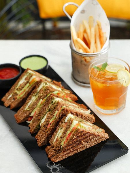 Caprese Club Sandwich