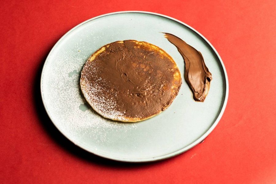Hazelnut Praline Pancakes