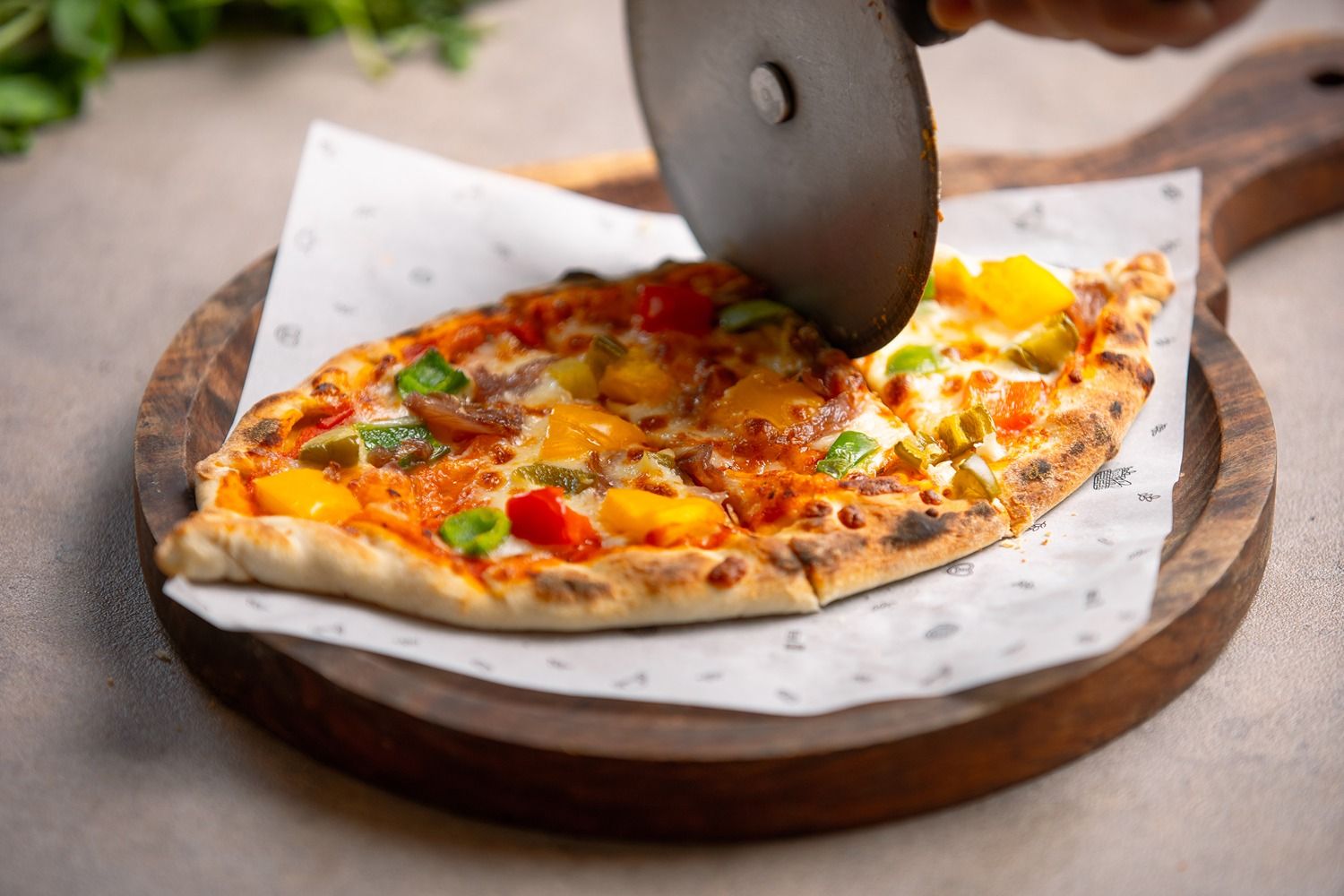 Vegetable Turkish Pide Pizza