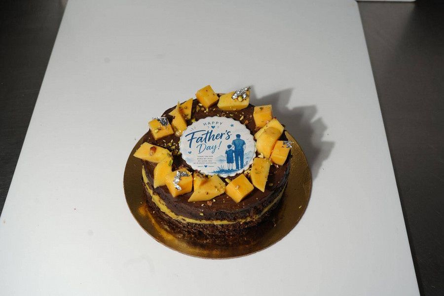 Chocolate Mango Gateau.