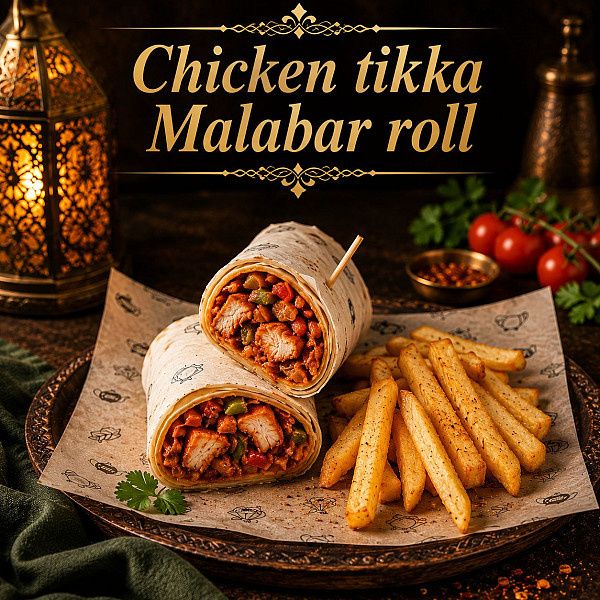 Chicken Tikka Malabar Roll