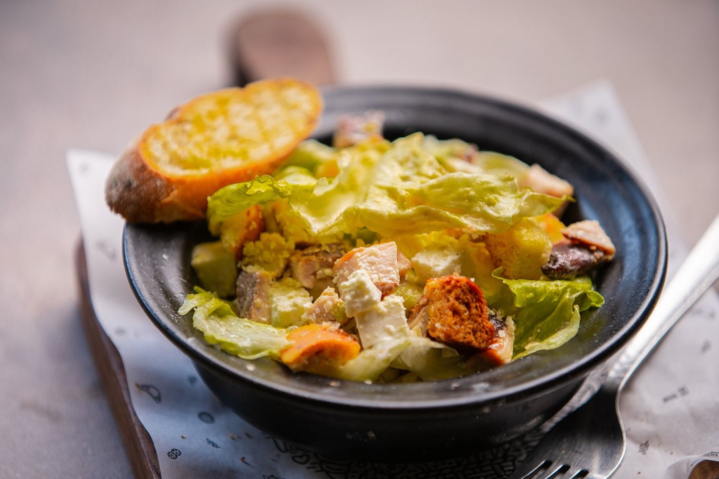 Smoked Chicken Caesars Salad