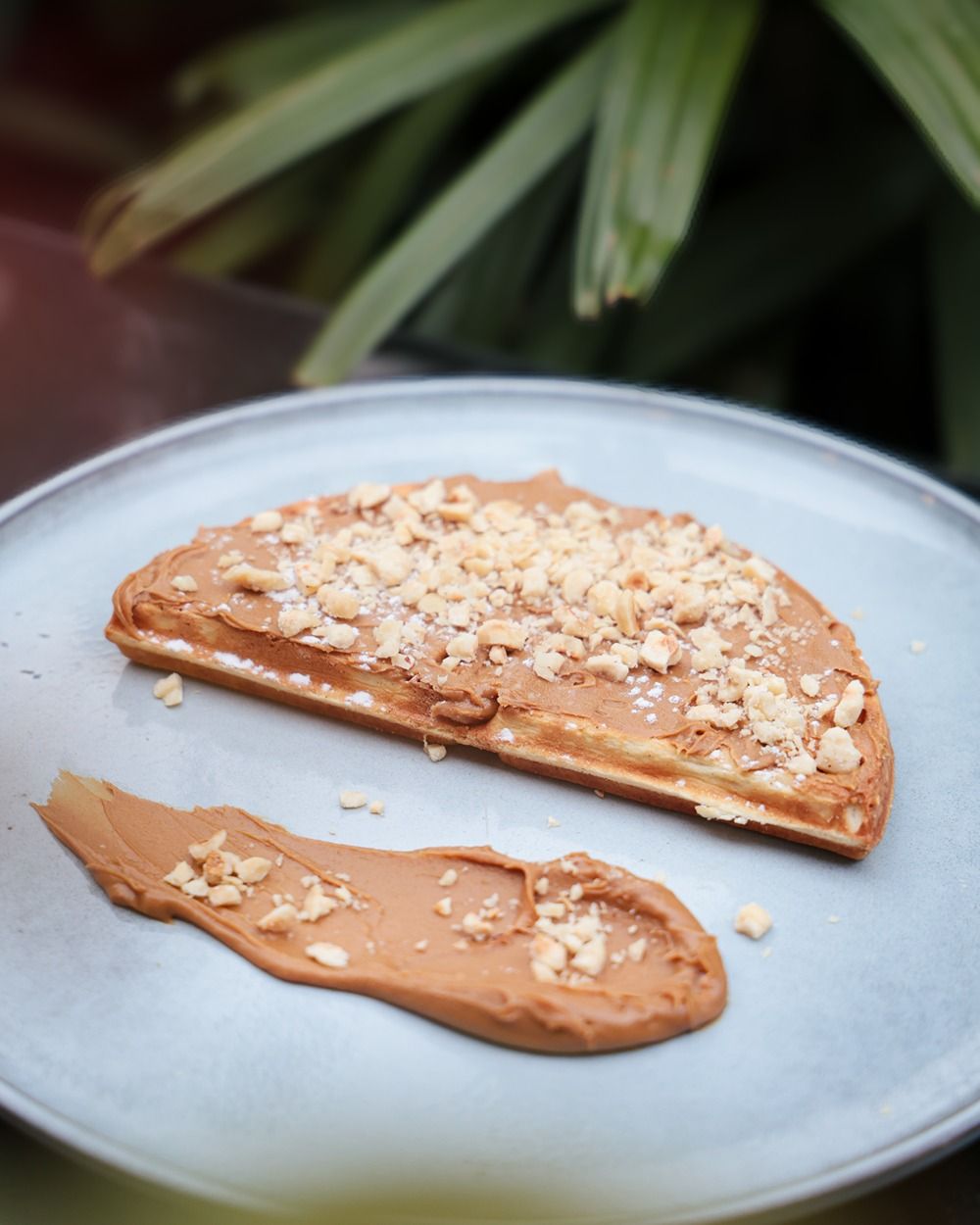 Hazelnut Praline Waffles