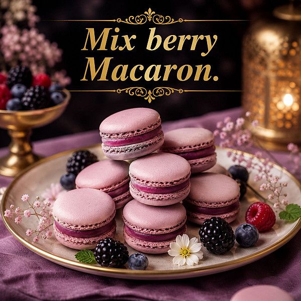 Mixed Berry Macarons